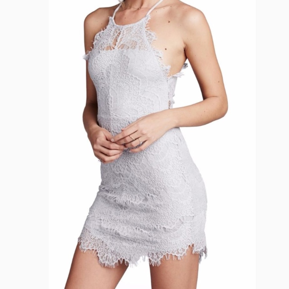 Free People ‘She’s Got It’ Lace Dress in Dusk